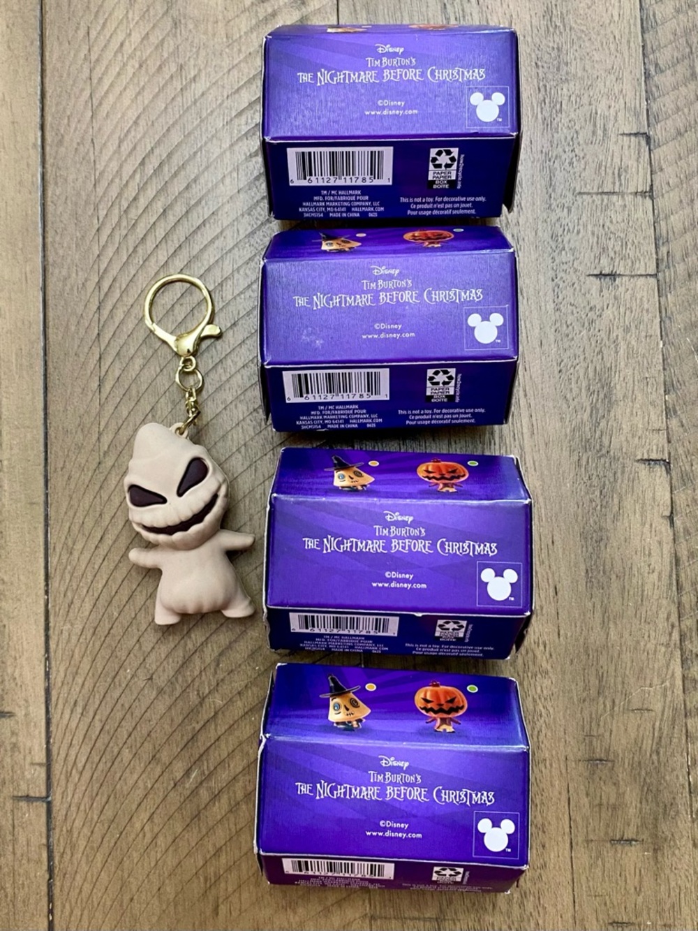 4 Hallmark Nightmare Before Christmas Ornament Blind Boxes & Oogie Boogie Charm - Picture 4 of 5